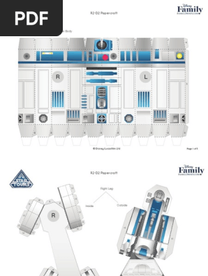 R2 D2 Papercraft Star Wars Star Tours Printable 0213