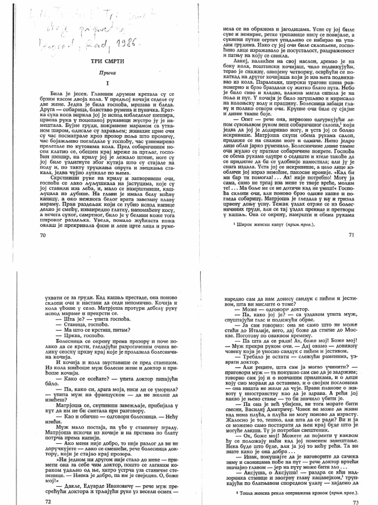 Tolstoj Tri Smrti PDF PDF