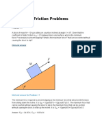 Friction Problems