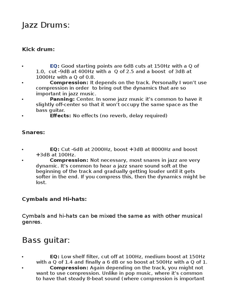 Jazz Drums Kick Drum PDF