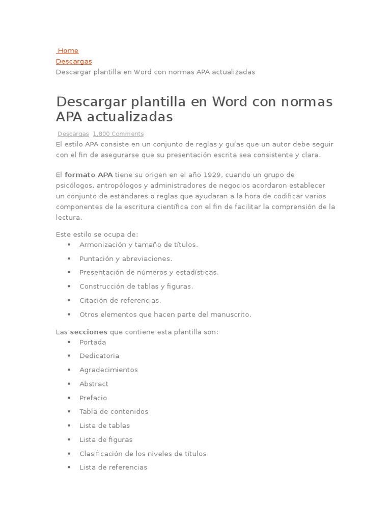 Apa Estilo Apa Ciencia General