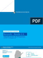 Se Adjudicaron Los Proyectos RenovAr de La Ronda 1.5