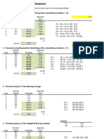 Forecasting Exercise 1 and Solution 2016 Posted