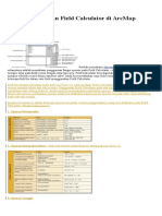 Dasar Penggunaan Field Calculator Di ArcMap