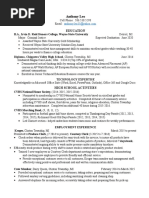 Professional Resume