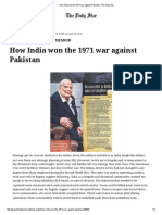 How India Won The 1971 War Against Pakistan