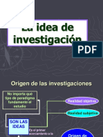 Idea de Investigacion