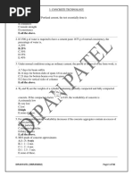 Download Concrete Technology MCQ by DIPAN PATEL SN332327180 doc pdf