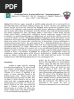 Classification Tests for Hydroxyl and Carbonyl Containing Compounds Autosaved