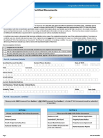 Sportsbet ID by Certified Document Form