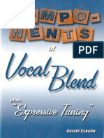 Gerald Eskelin - Components of Vocal Blend Plus Expressive Tuning