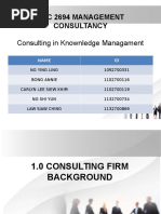 Bac 2694 Management Consultancy Knowledge Management