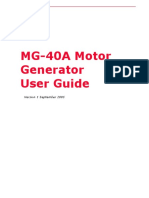 MG-40A Motor Generator User Guide: Phoenix Geophysics