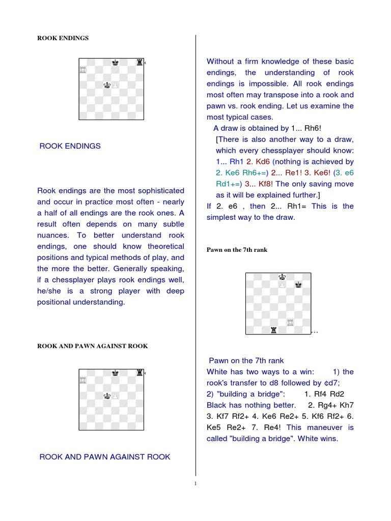 10 Rook Endings PDF | PDF | Game Theory | Board Games