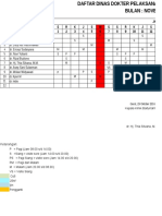 Jadwal Dokter Nov 2016