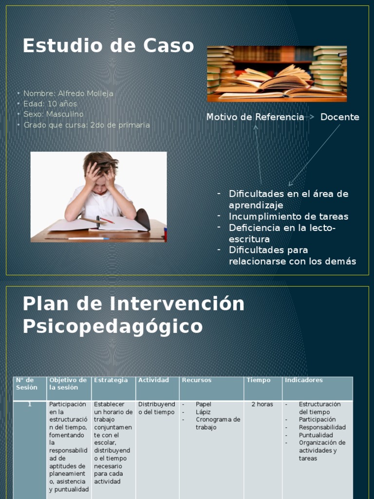 Plan de Intervención Psicopedagógico | PDF | Aprendizaje | Sicología