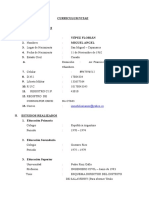 Curriculum Ingeniero 2016-Sanitarias