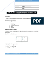 Lab 13: Critical Damped Response of Source Free RLC Parallel Circuit