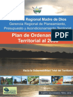 PLAN DE ORDENAMIENTO TERRITORIO - MADRE DE DIOS (2014)