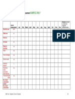 Sample Only: Schedule of Monitoring and Measurement