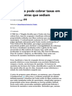 União Não Pode Cobrar Taxas Em Ilhas Costeiras Que Sediam Municípios