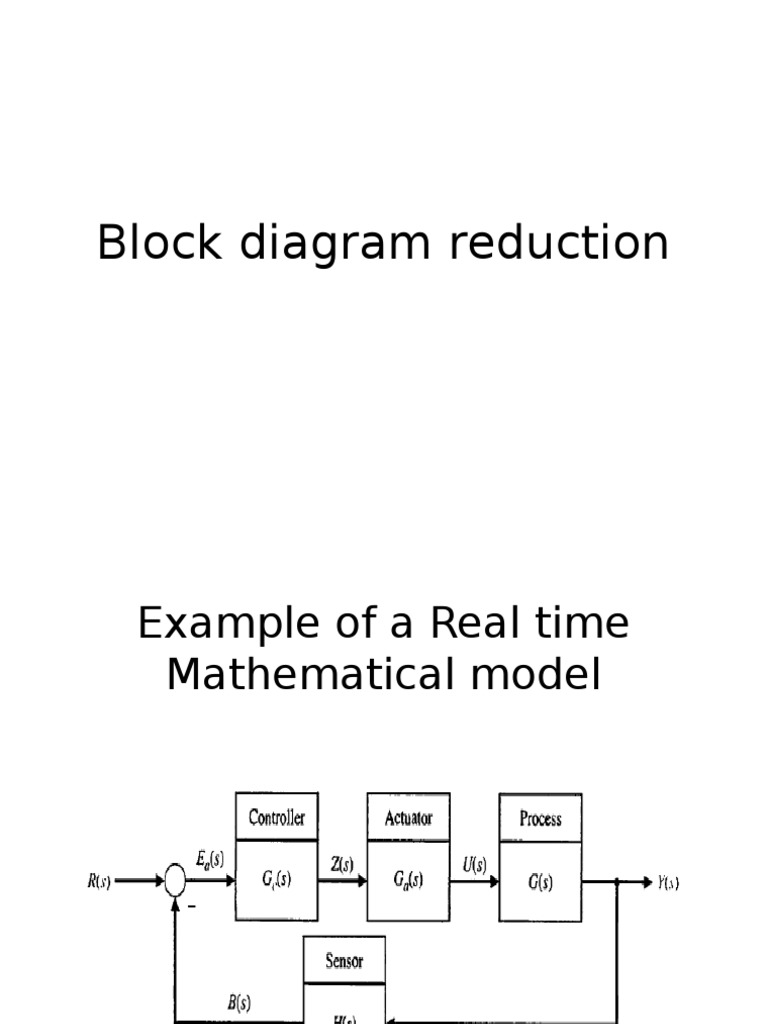 Block Diagram Reduction PDF
