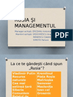 Rusia Şi Managementul