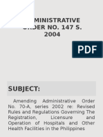 Administrative Order No
