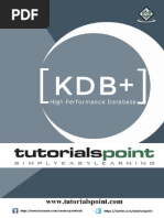 Kdbplus Tutorial