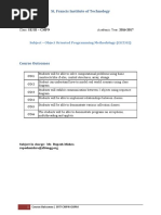 List of Experiments OOPM16