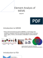 Finite Element Analysis of MEMS