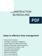 Construction Scheduling