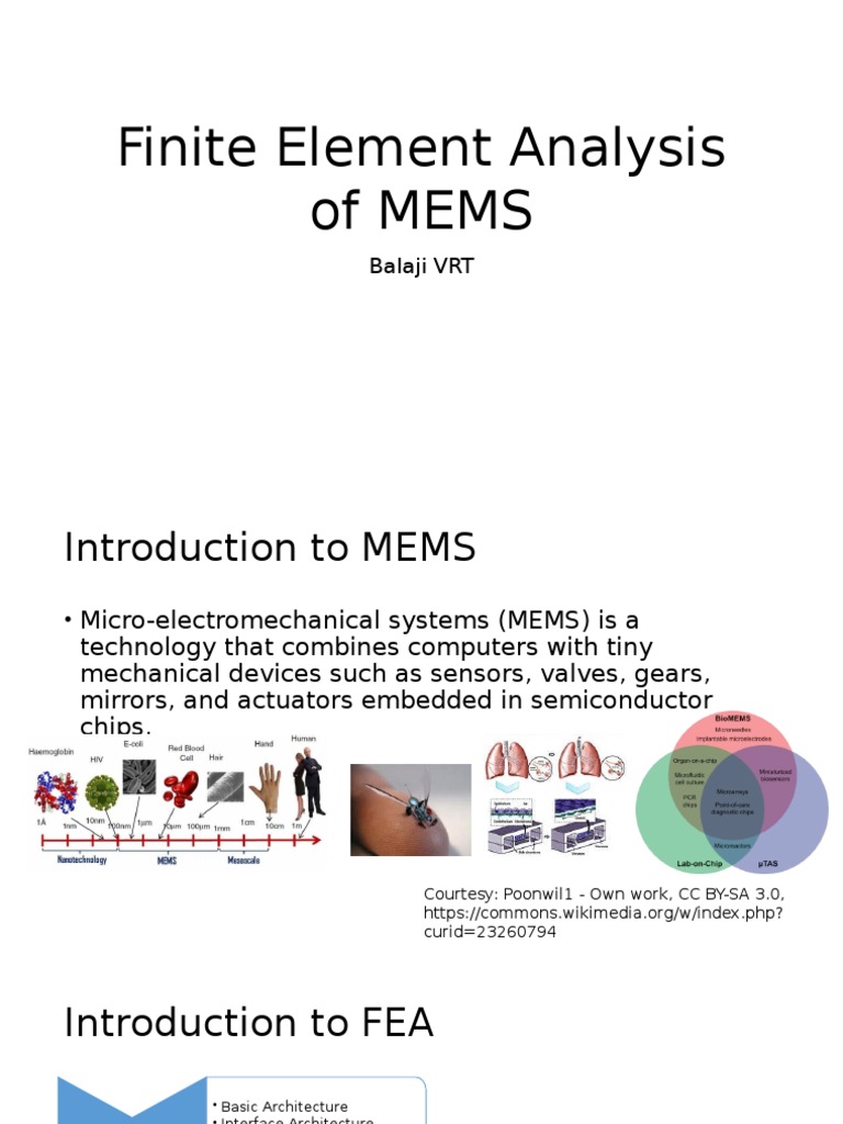 Finite Element Analysis in MEMS Design | PDF | Finite Element Method ...