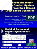 Synchronous Motor Drive Control System With Prescribed Closed-Loop Speed Dynamics