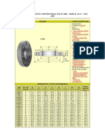 Tabela de Flange ASME 16.5