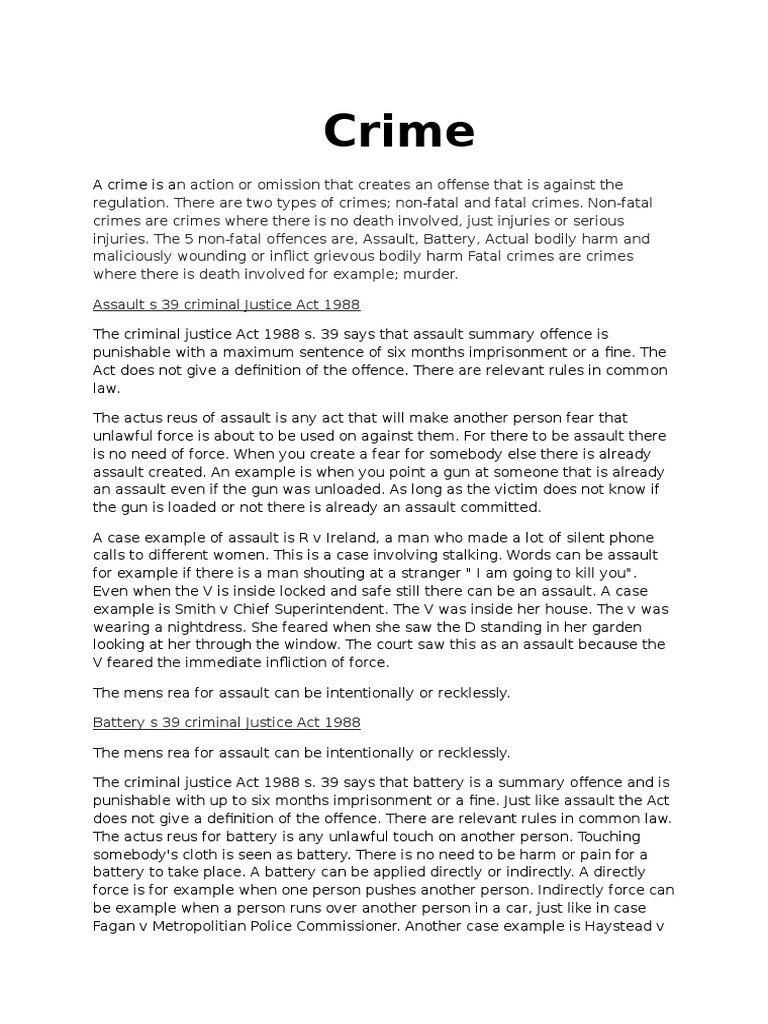 👍 Examples of criminal law offenses. Criminal Law. 20190223