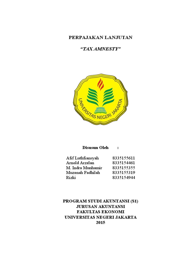 Makalah [Tax Amnesty]