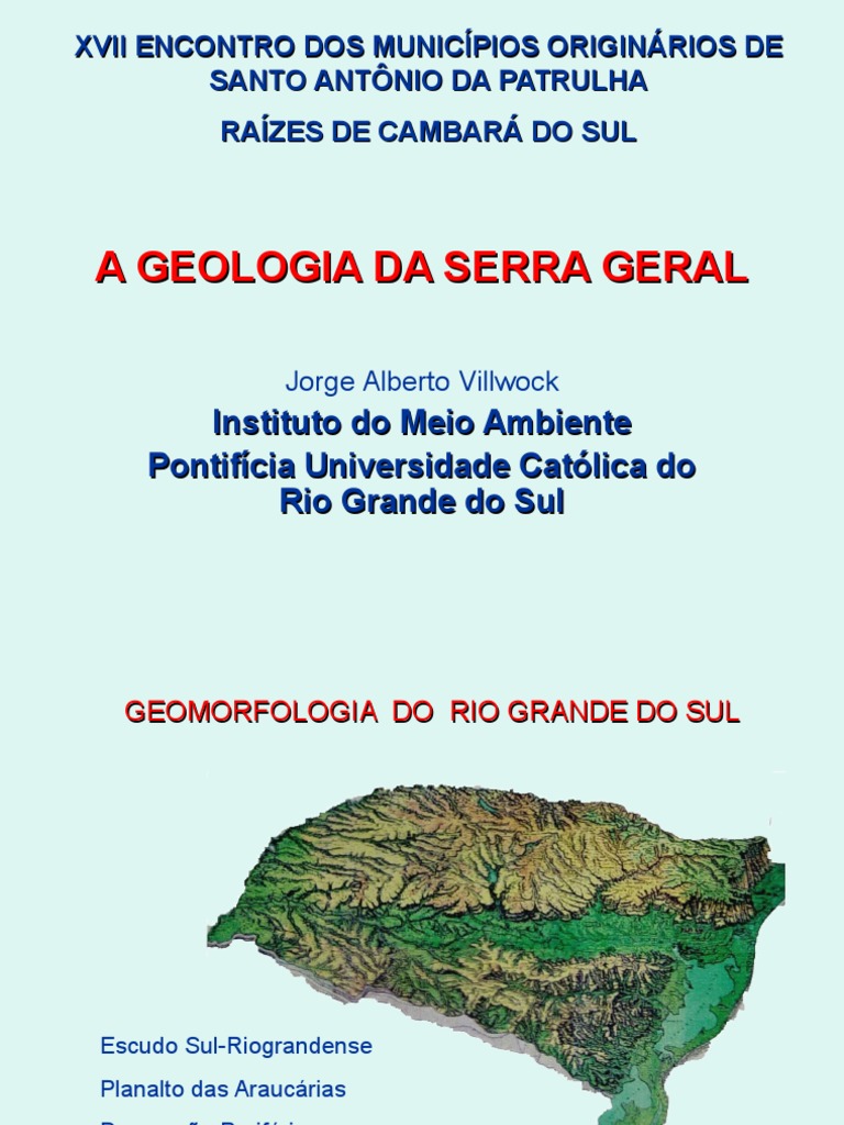 A Geologia Da Serra Geral | PDF | Basalto | Bacia sedimentar