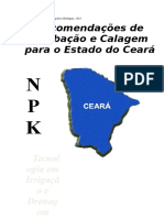 Sugestões de Adubação e Calagem No Estado Do Ceará 
