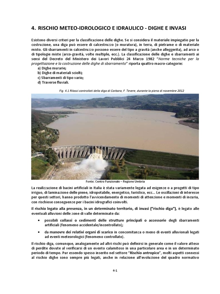 Rischio Idrico e Idrologico Dighe e Invasi | PDF, image size:768x1024
