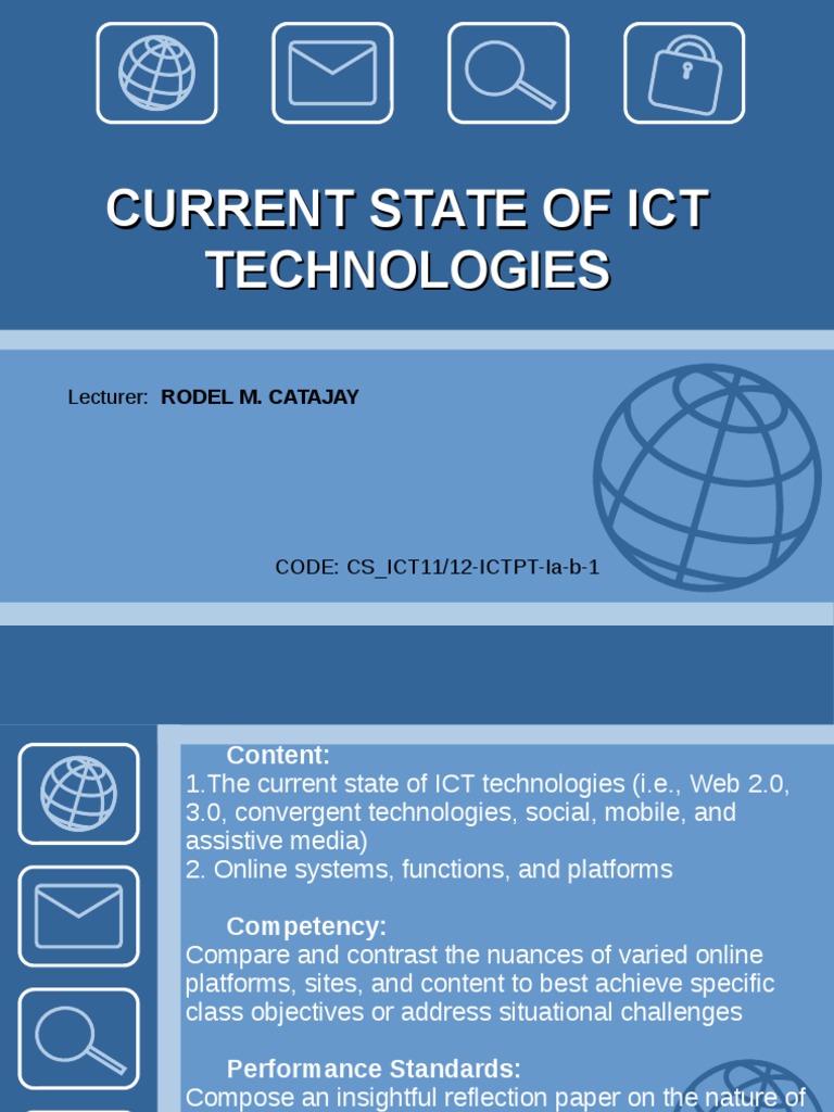 Status of ICT | PDF | Technological Convergence | Smartphone