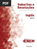 Gabarito Inglês Kit 3