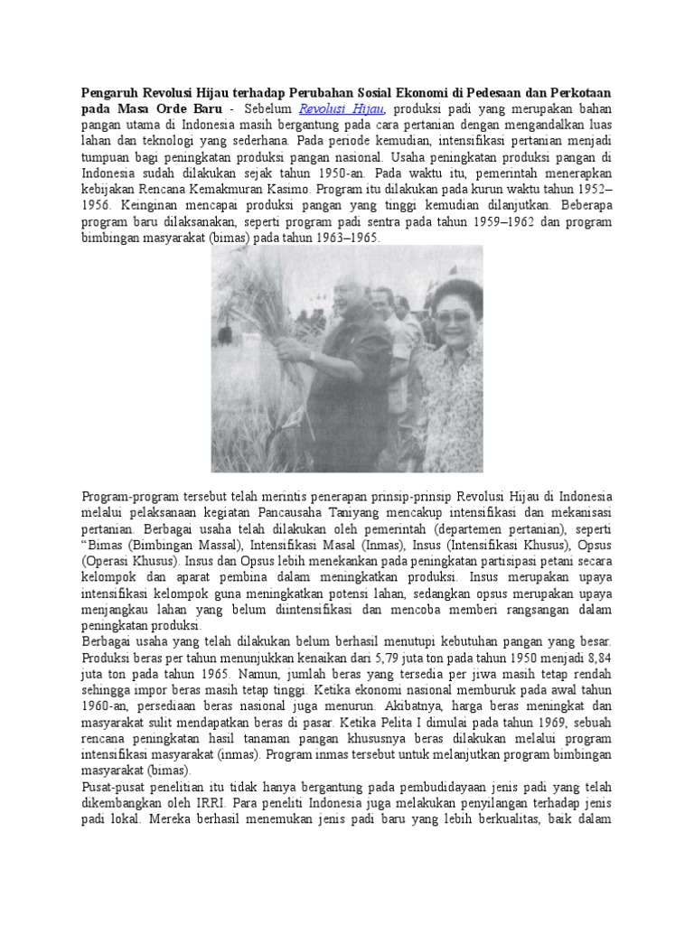 Revolusi Hijau dan Dampaknya | PDF | Teknologi & Rekayasa