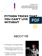 Python Tricks That You Can't Live Without - Audrey Roy 