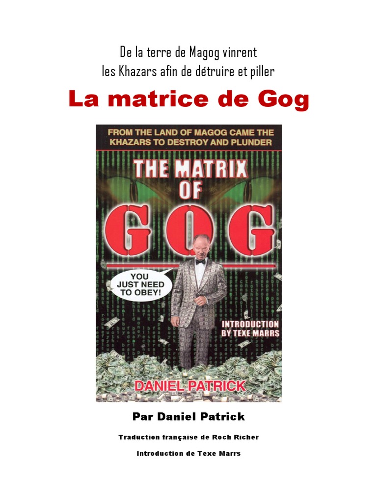 Patrick Daniel La Matrice De Gog - 