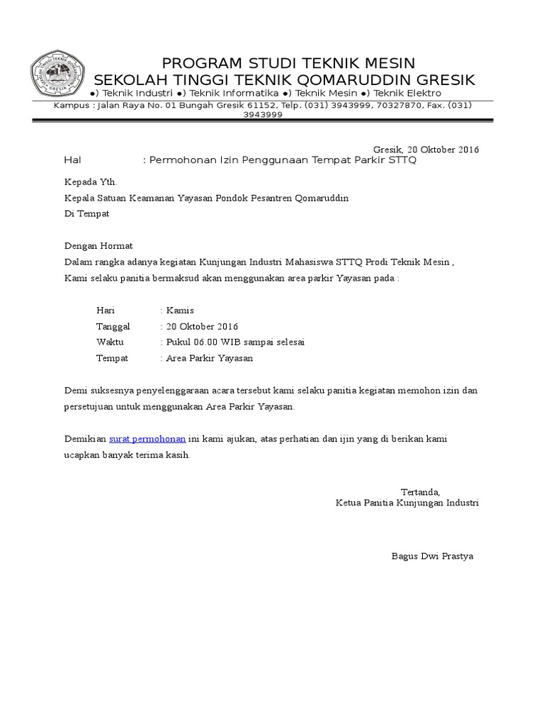 Surat Izin Parkir