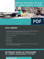 Information Mapping of Aud Library Management System: Presented by