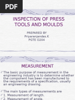 Inspection of Press Tools and Moulds