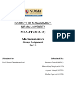 Institute of Management, Nirma University: MBA-FT (2016-18) Macroeconomics