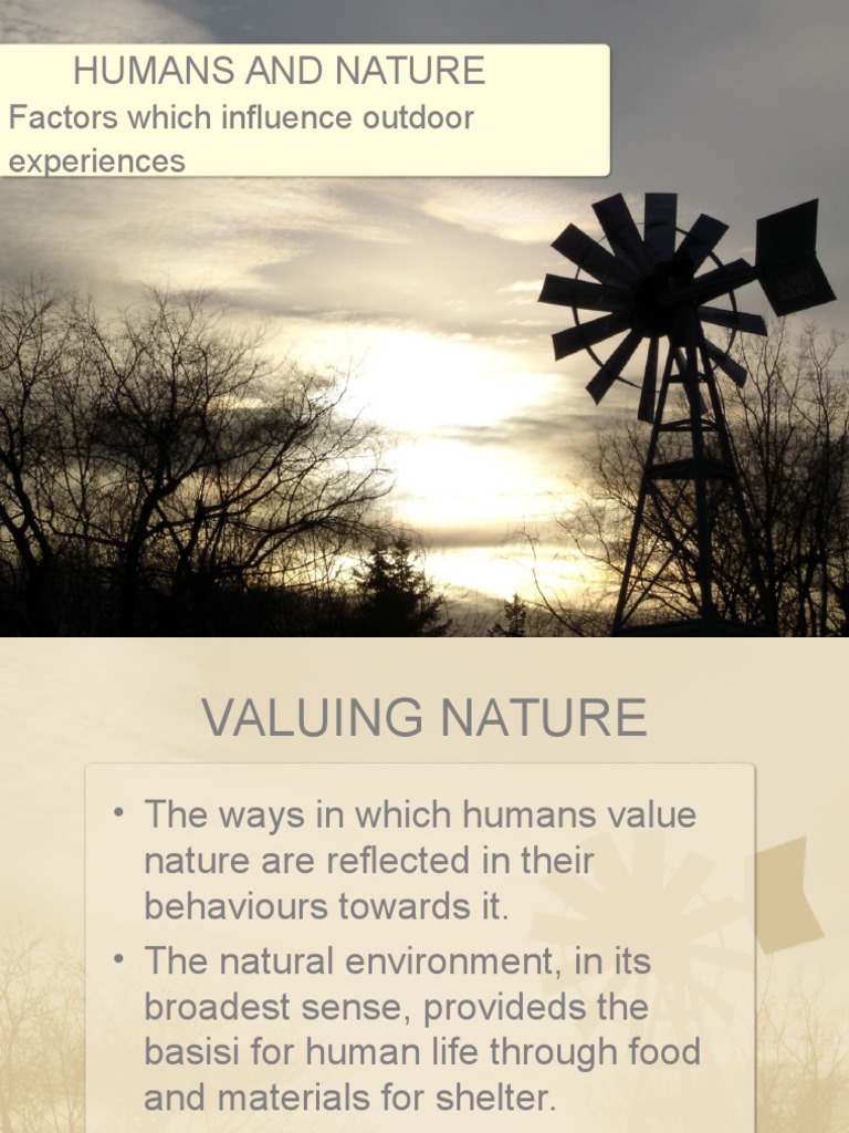 Humans and Nature: Factors Which Influence Outdoor Experiences | PDF